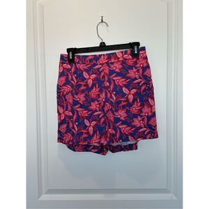 Boden Danby Pull-On Shorts Pink and Blue Size 4